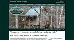 Desktop Screenshot of mountainstreamlodging.com